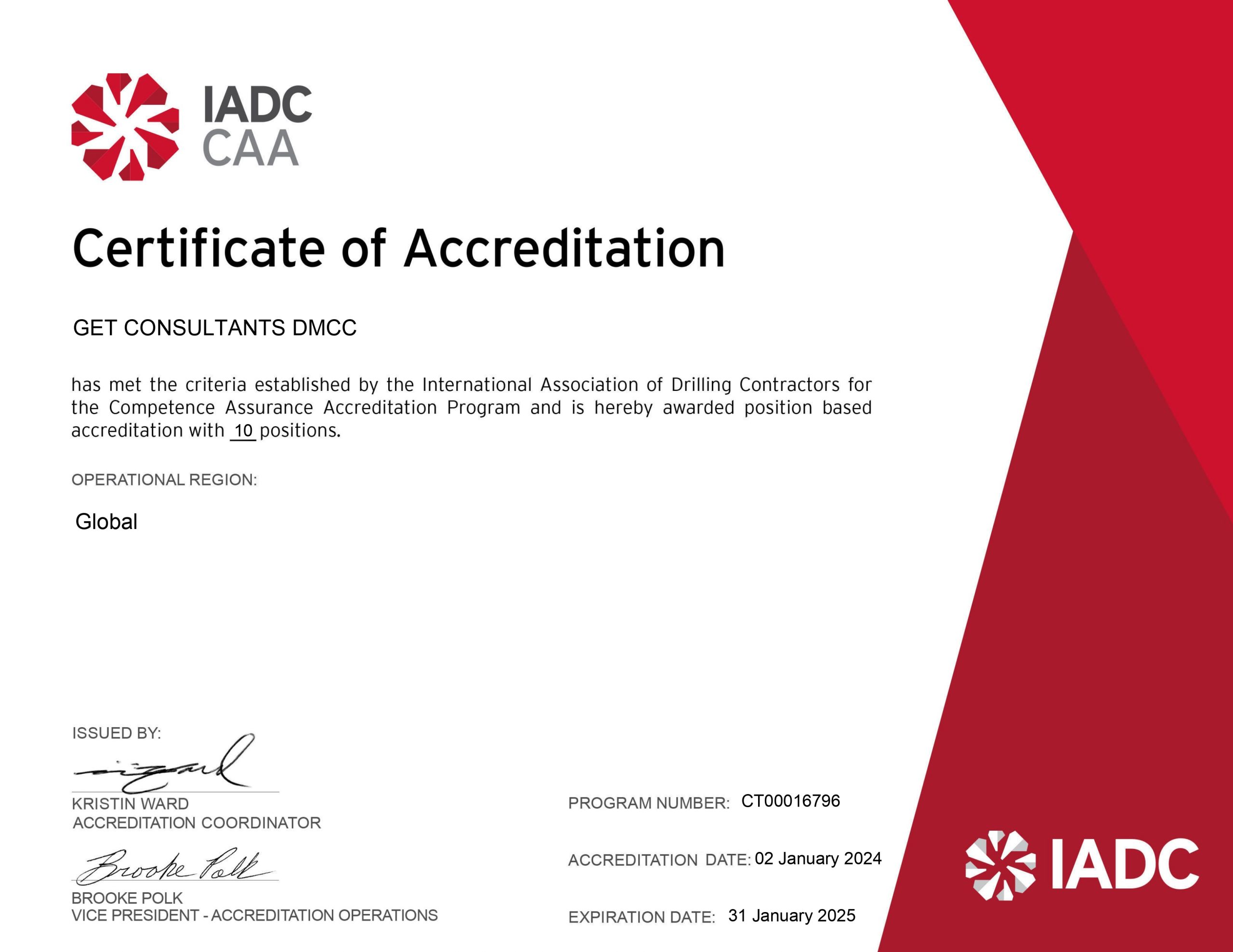 IADC Accreditation